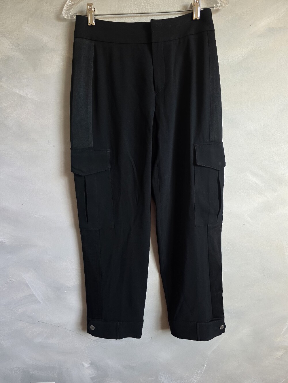 Rag & Bone New York Black Tuxedo Utility Cargo Dress Pants Size 00